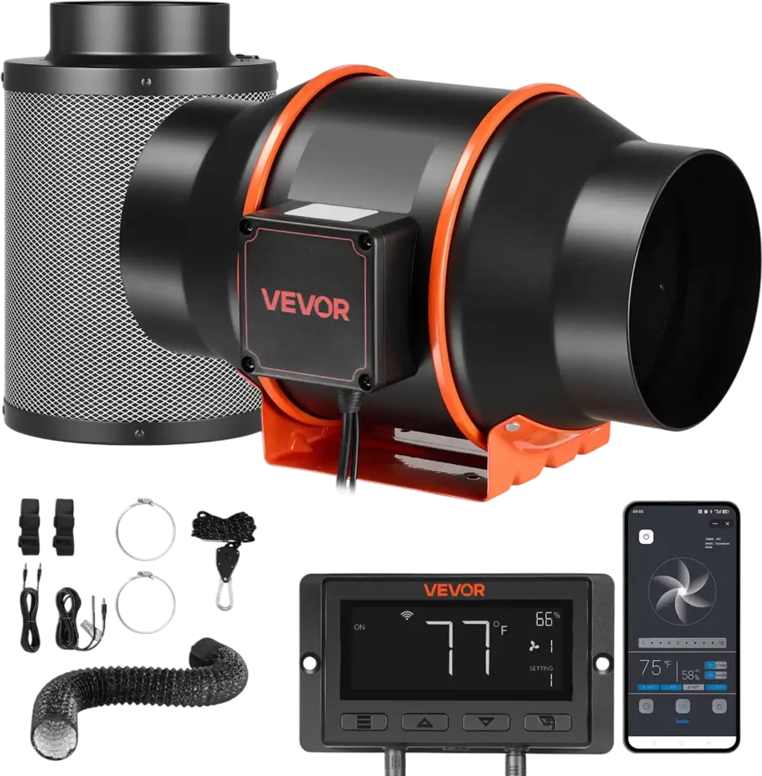 Vevor Inline Duct Fan Kit 6