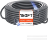 VEVOR Starlink Gen 3 Cable, 150 FT, 24 AWG Copper Core, Durable Extension Cable for Standard Generation 3, Compatible with Starlink Rectangular Satellite V3, Flexible Wiring for RV, Backyard, Camping