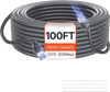 VEVOR Starlink Gen 3 Cable, 100 FT, 24 AWG Copper Core, Durable Extension Cable for Standard Generation 3, Compatible with Starlink Rectangular Satellite V3, Flexible Wiring for RV, Backyard, Camping