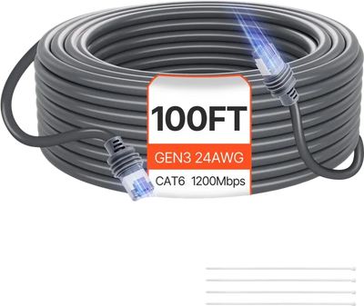 Vevor Extension Cable Starlink Gen 3 100' CAT6 for Standard Generation 3 New