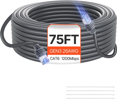 Vevor Extension Cable Starlink Gen 3 75' CAT6 for Standard V3 New