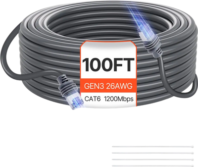 Vevor Extension Cable Starlink Gen 3 100' CAT6 Shielded for Standard Generation 3 New