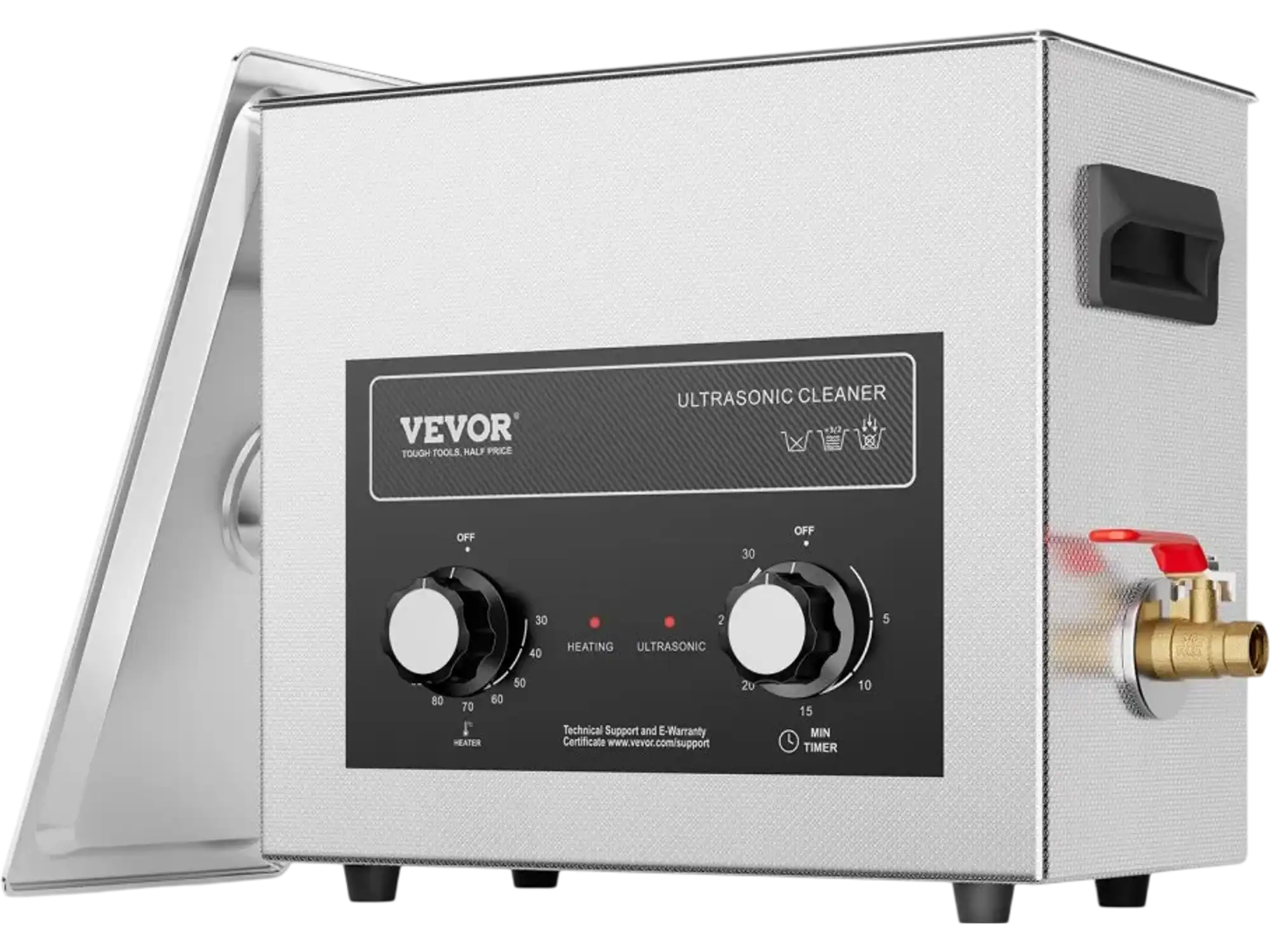 Vevor Ultrasonic Cleaner 6L Heated Digital Sonic Cleaning Machine New