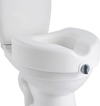 VEVOR Raised Toilet Seat, 350 lbs Capacity, 5-Inch Lift Height, Commode Elevated Toilet Seat Riser with Enlarged Opening for Seniors, Elderly, Handicap, Disabled, Adults, Fits Elongated & Round Bowl