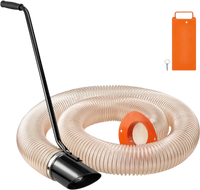 VEVOR Wood Chipper Shredder Mulcher Leaf Vacuum Kit, 4.3 Inch x 13.1 ft Heavy Duty Universal Woodchipper Accessory, 4 inch Diameter for Large Volume Feeding,Fit Mainstream Brand (Chipper NOT Included)