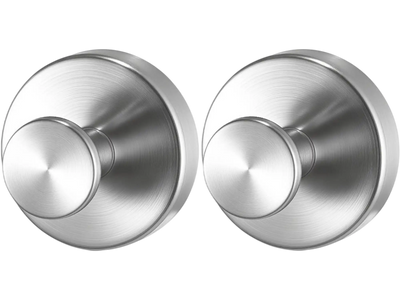 VEVOR Suction Cup Hooks for Shower, 2-Pack No Drill Stainless Steel Hooks, Suction Cup Shower Towel Hanging Hook, for Bathroom Wall, Kitchen, Glass, Mirror and Tile to Hang Towels, Robes & Loofah