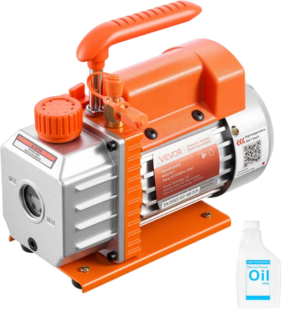Vevor Vacuum Pump 3.5 CFM 1/4 HP Single-Stage Rotary Vane AC New