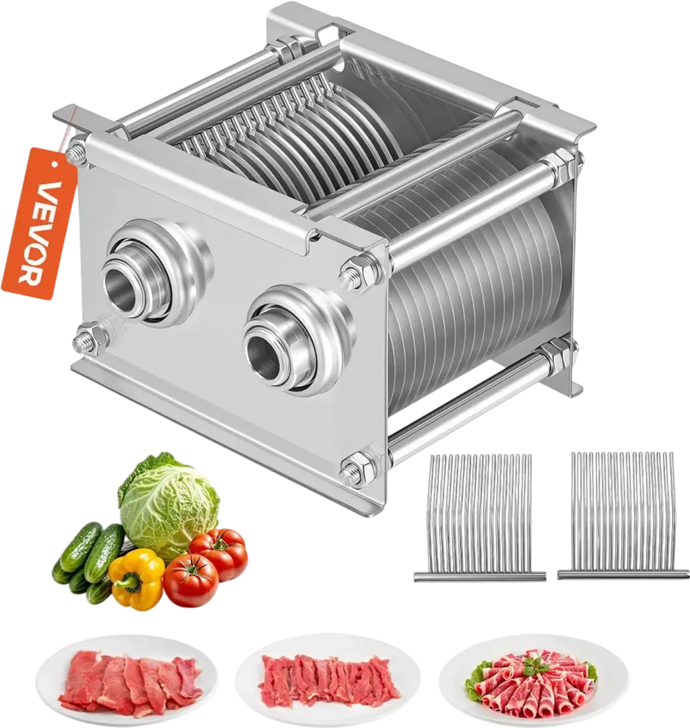 VEVOR Meat Cutter Machine Blade, 5 mm Replacement Commercial Blade for Model 90 Food Slicer, Stainless Steel, for Boneless Meat, Soft Vegetables
