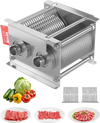 VEVOR Meat Cutter Machine Blade, 5 mm Blade for Commercial Meat Cutter, One Set Blade for SJY-DQ90 Meat Cutting Machine, Stainless Steel, Cutter Slicer Blade Set for Boneless Meat, Soft Vegetables
