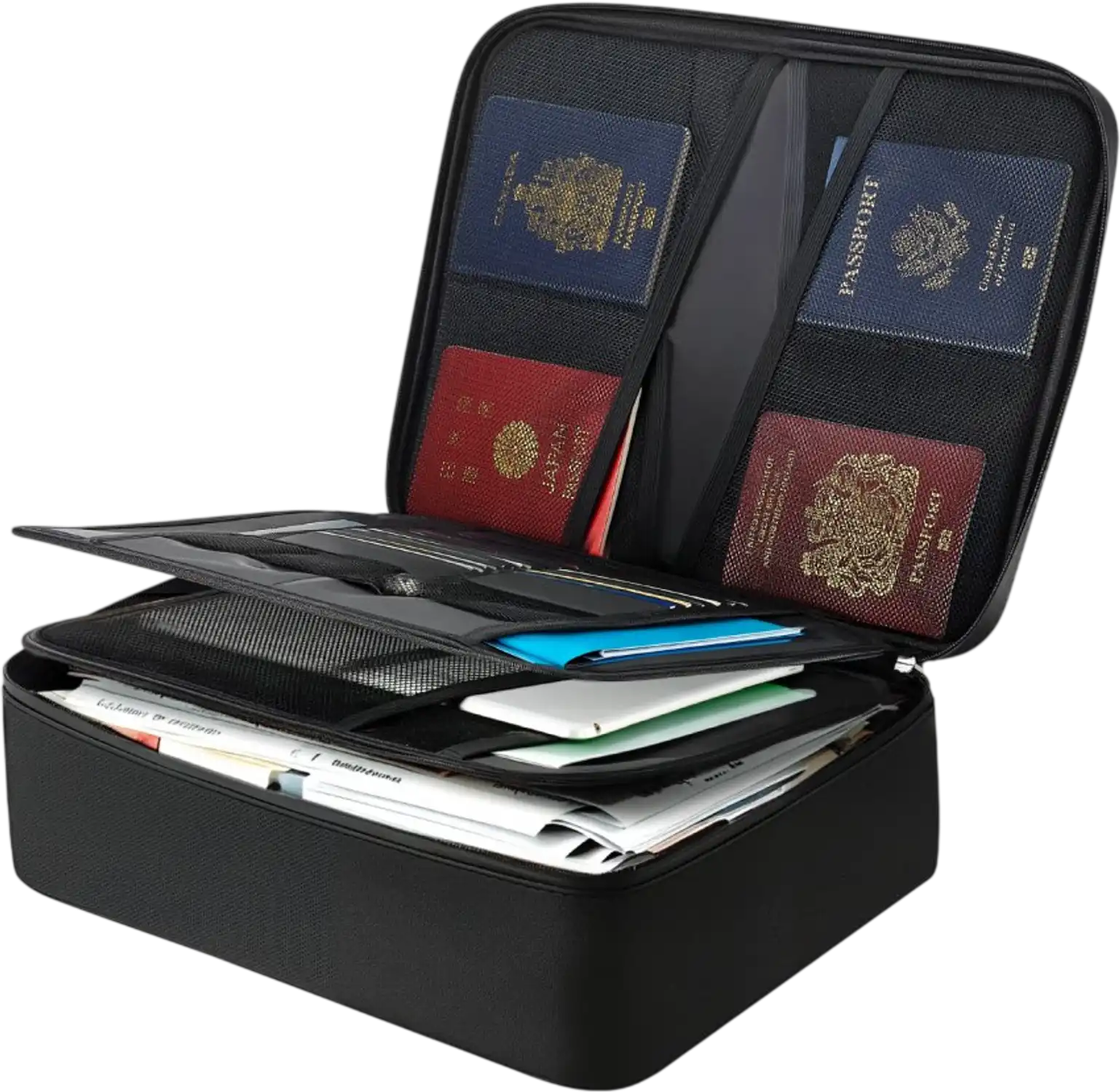 Vevor Fireproof Document Box Waterproof Locking Storage Organizer New