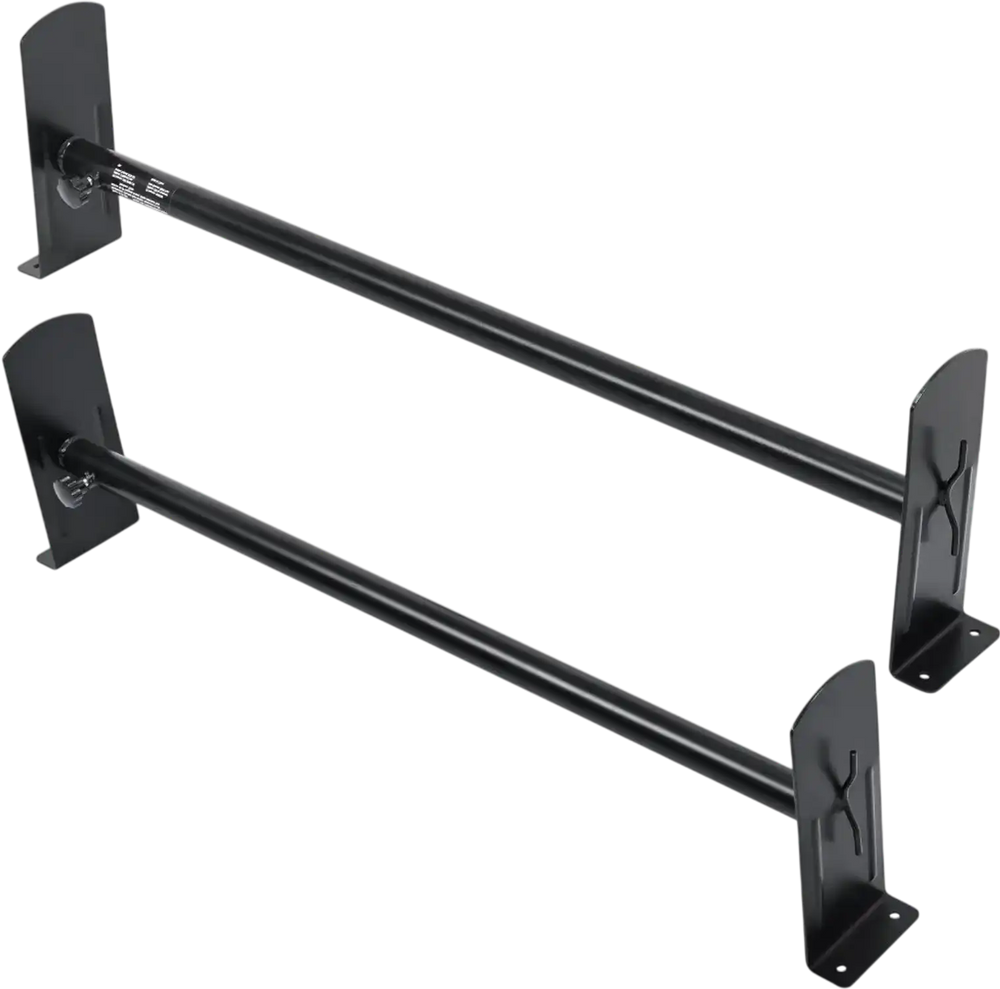 VEVOR Van Roof Ladder Rack, 2 Bars Alloy Steel Roof Racks, 500 LBS Capacity Roof Rack, Adjustable Length 35.8"-52.4", Van Ladder Rack Compatible with Chevrolet Express, GMC Savana, etc, Drilling Mount