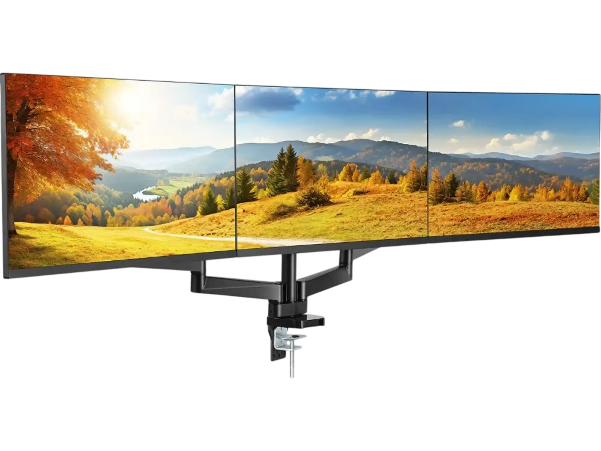 Vevor Triple Monitor Mount Gas Spring Adjustable Stand New
