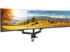 VEVOR Triple Monitor Mount, Supports 13"-27" Screens, Fully Adjustable Gas Spring Monitor Arm, Holds up to 20 lbs per Arm, Triple Monitor Stand with C-Clamp/Grommet Mounting Base, VESA Mount 75/100 mm