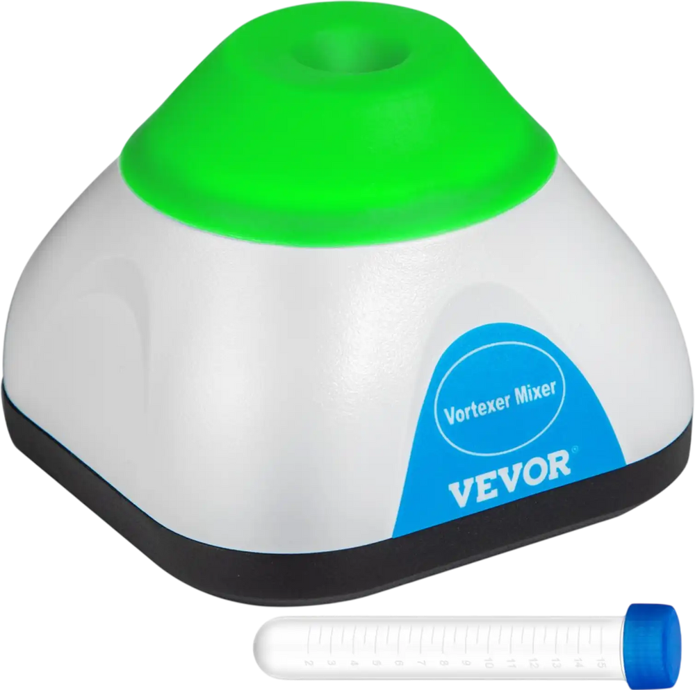 VEVOR Vortex Mixer, 3000RPM Mini Vortex Mixer Shaker, Touch Function Scientific Lab Vortex Shaker, Mix Up to 50ML, 6mm Orbital Diameter for Test Tube, Tattoo Ink, Nail Polish, Eyelash Adhesives, Paint