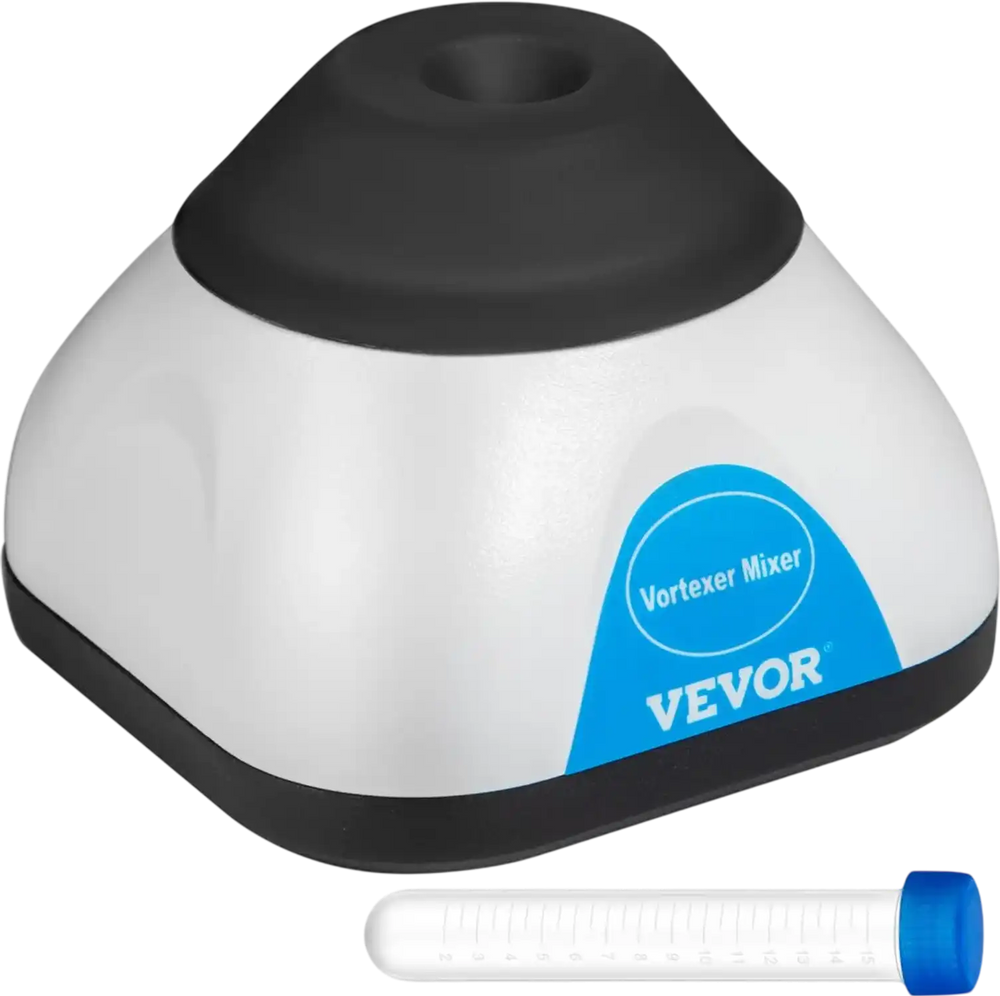 VEVOR Vortex Mixer, 3000RPM Mini Vortex Mixer Shaker, Touch Function Scientific Lab Vortex Shaker, Mix Up to 50ML, 6mm Orbital Diameter for Test Tube, Tattoo Ink, Nail Polish, Eyelash Adhesives, Paint