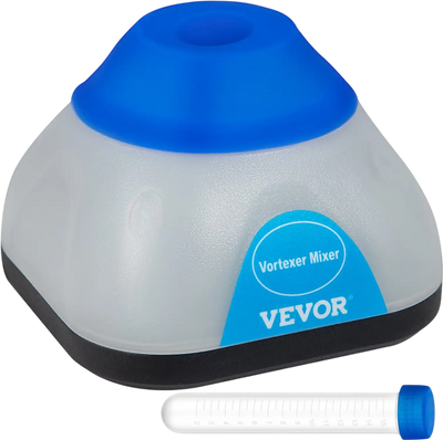 VEVOR Vortex Mixer, 3000rpm Mini Vortex Mixer Shaker, Touch Function Scientific Lab Vortex Shaker, Mix Up to 50ml, 6mm Orbital Diameter for Test Tube, Tattoo Ink, Nail Polish, Eyelash Adhesives, Paint