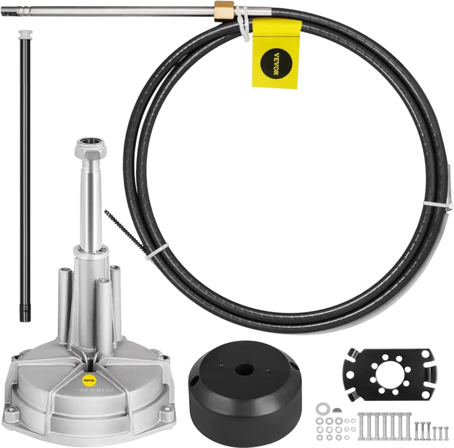 Vevor Boat Steering System Outboard Marine Steering Kit with 14' Cable 3/4