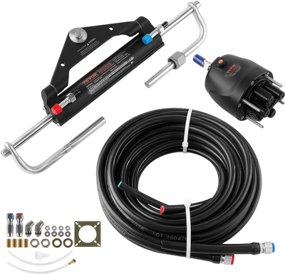 Vevor Hydraulic Steering Kit 150 HP Outboard Steering System 20' New