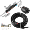 VEVOR Hydraulic Steering Kit 300HP Hydraulic Outboard Steering System 26 ft, Marine Boat Steering System, 2.5 MPa Helm Pump, Two-Way Lock Cylinder, 26 Feet High-Strength Hoses, for Single-Engine Use