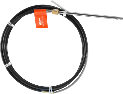VEVOR Boat Steering Cable, 17 Feet Outboard Marine Rotary Steering Cable, 1/2 Ton High Tensile Strength, Replacement Steering Cable Compatible with Most Single-Station Outboard Steering Systems