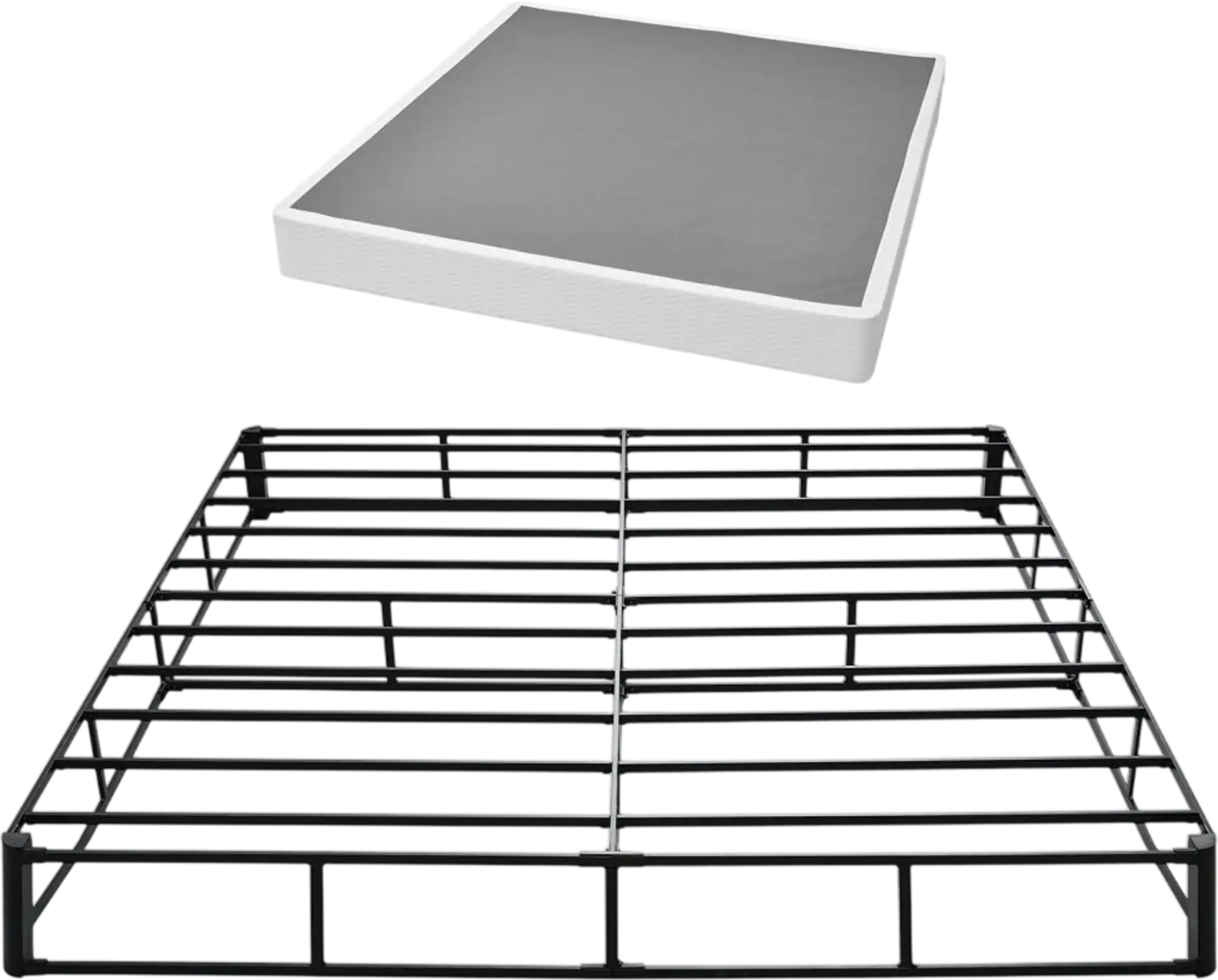 Vevor Box Spring King Size Heavy Duty Metal Bed Frame Mattress Foundation 9.1