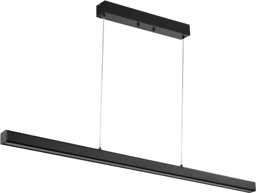 VEVOR Dimmable Linear Pendant Light, 20W, 47 in LED Linear Light Fixture Chandelier with Acrylic Lampshade 3000K / 4000K / 6500K Color Temperature Adjustable Height, for Dining Room Kitchen Island