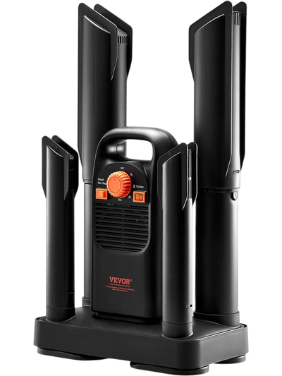 Vevor Boot Dryer 4-Tube Quick-Drying Timer Black Orange New