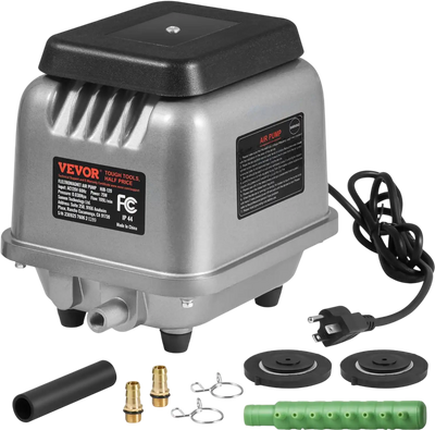 Vevor Linear Air Pump 109 L/Min Septic Aerator for 1/2 Acre 10' Deep Ponds New
