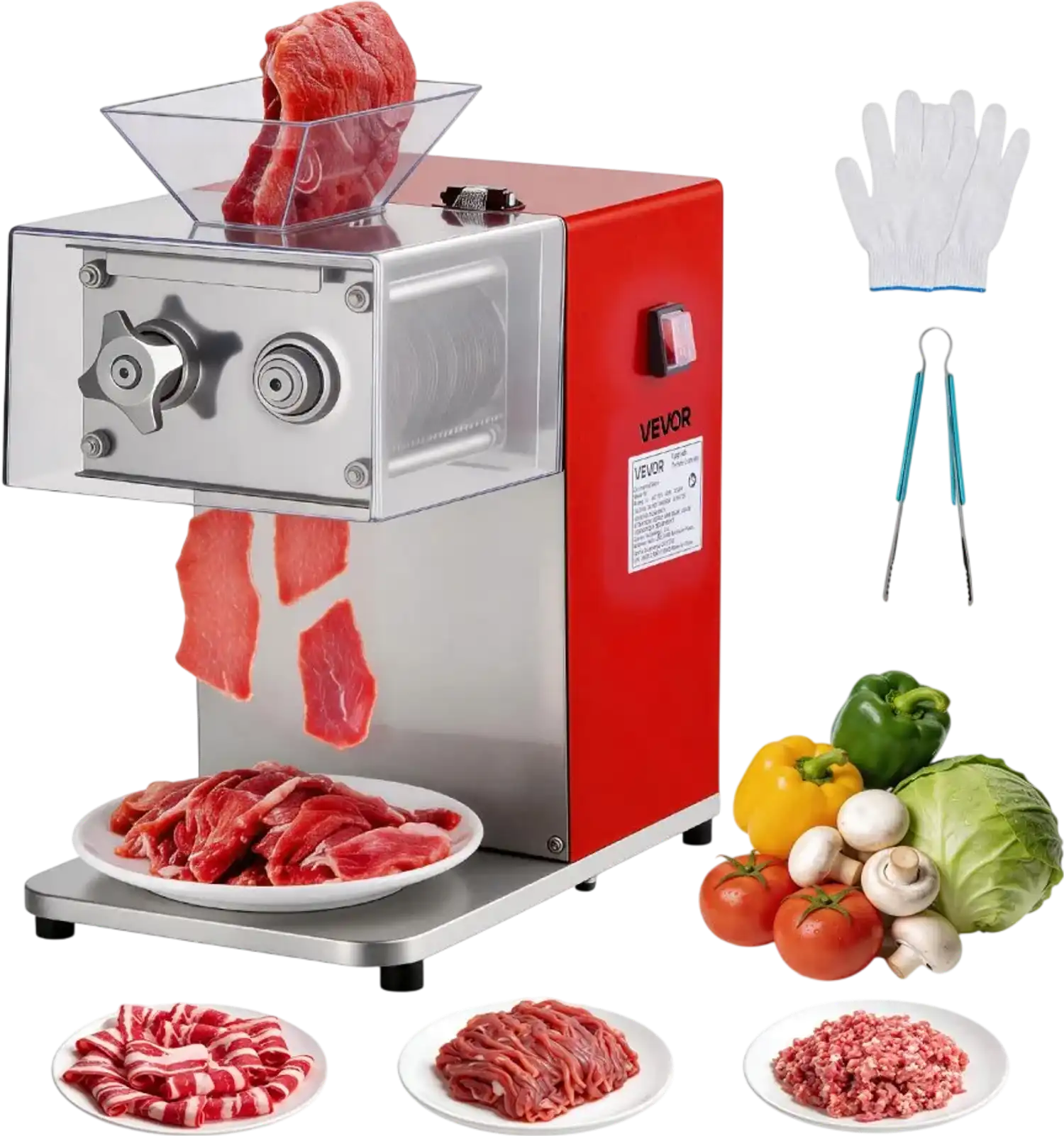 Vevor Meat Cutter 850W Commercial Stainless Steel 3.5 mm Slicer Machine New