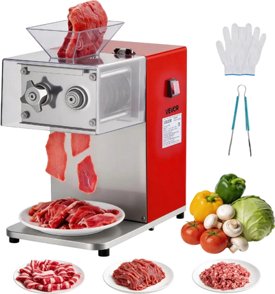 Vevor Meat Cutter 850W Commercial Stainless Steel 3.5 mm Slicer Machine New