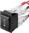 VEVOR Rocker Switch, 6 Pin Momentary DPDT Rocker Switch, 3-Position (ON)-Off-(ON) Polarity Reversing Switch AC 250V/16A 125V/ 20A for Auto Car Boat Household Appliances