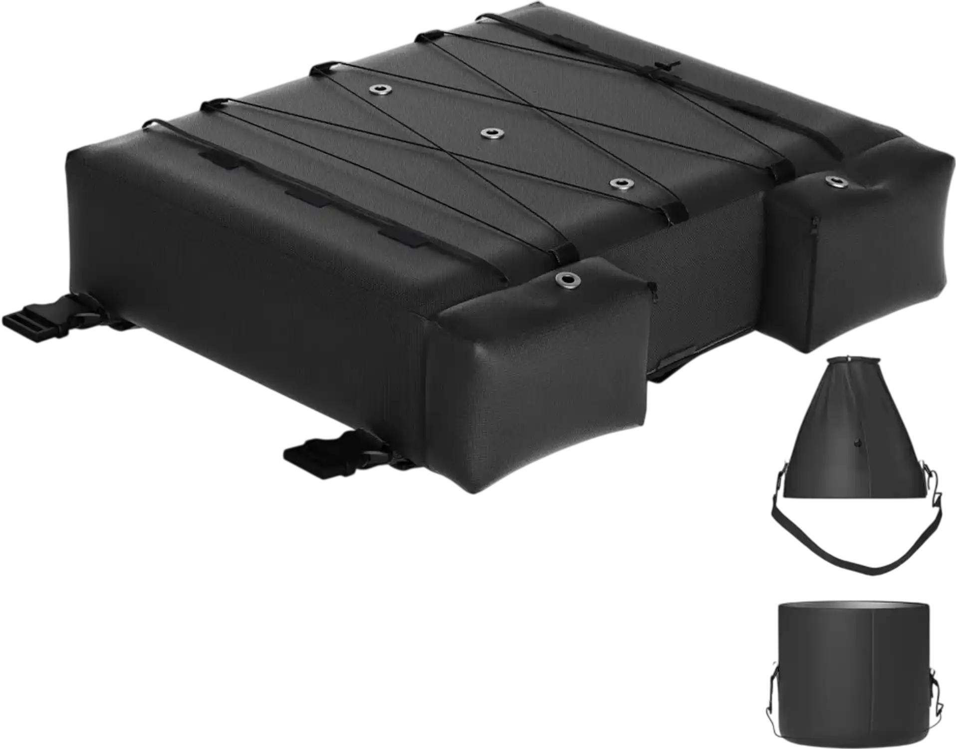 Vevor T-Top Storage Bag Boat Life Jacket Organizer with Trash Bag New