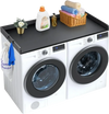 VEVOR Washer Dryer Countertop, 54" x 27" Wooden Washer and Dryer Countertop, Water-Resistant Laundry Machine Topper Cover with Anti-Slip Pads, for Laundry Room Organization and Storage, Black