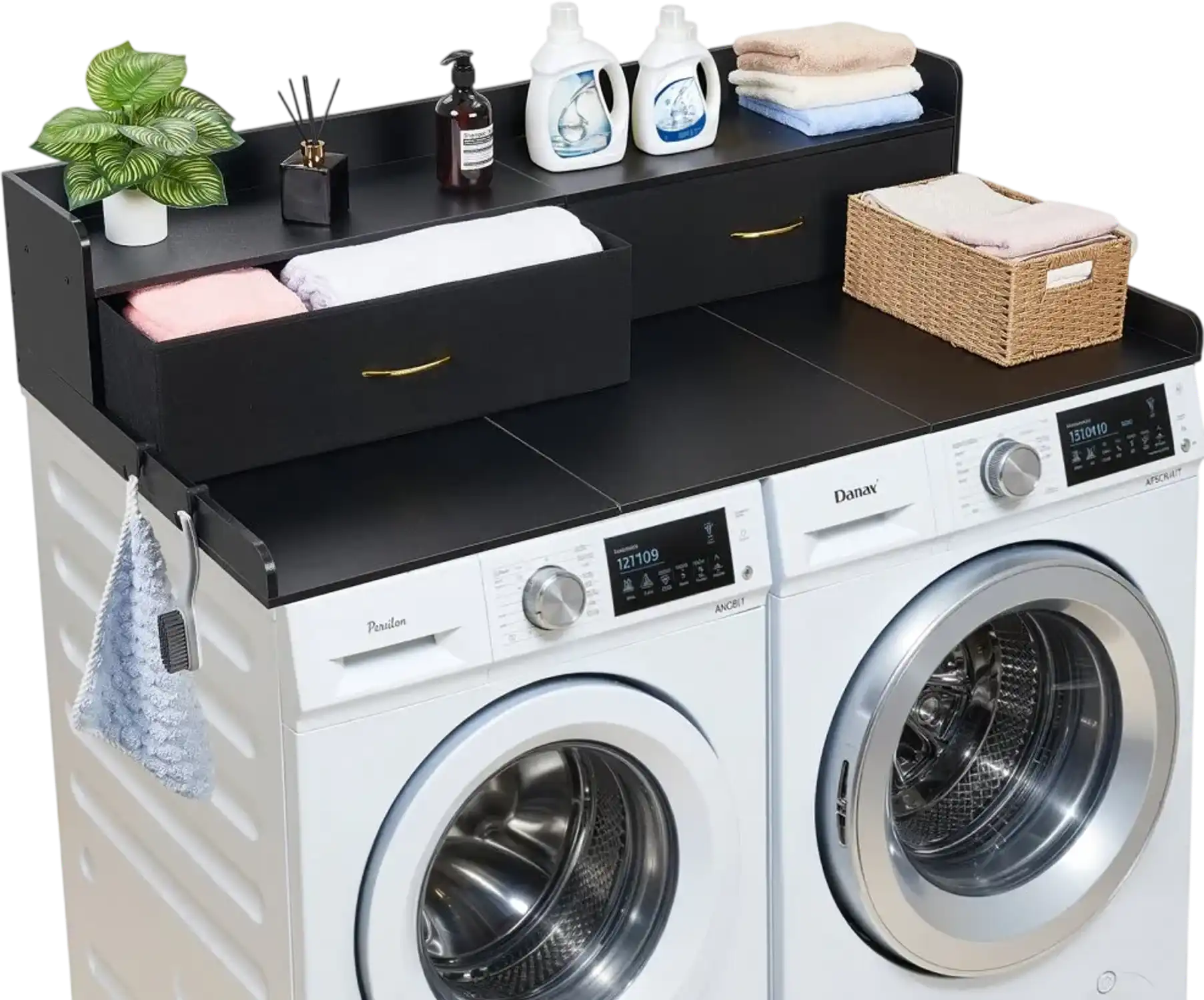 Vevor Washer Dryer Countertop with Shelf 54 x 27.5