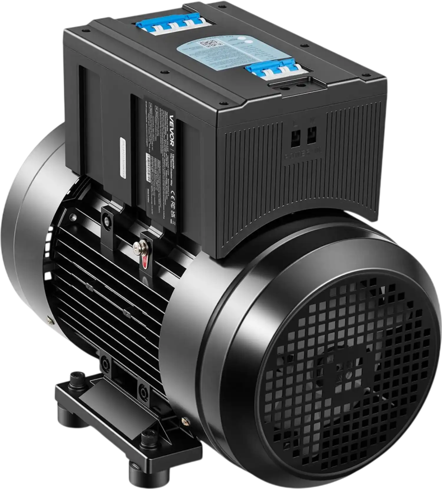 Vevor Rotary Phase Converter Single Phase to 3-Phase 10HP 28A 208-240V for Heavy-Load Equipment New