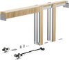 VEVOR Pocket Door Frame Kit, for 24-36 in Wide 80 in High Door, Pocket Door Kit with Two-Way Soft Close Mechanism, Slide Smoothly Quietly, Easy to Install, Wood and Galvanized Steel, for Living Room