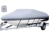 VEVOR Waterproof Boat Cover, 20\'-22\' Trailerable Boat Cover, Beam Width up to 106\" v Hull Cover Heavy Duty 210D Marine Grade Polyester Mooring Cover for Fits V-Hull Boat with 5 Tightening Straps