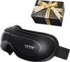 VEVOR Eye Massager with Heat, Heated Eye Massage Mask with 5 Modes and Bluetooth Music, 180° Foldable Eye Care Massager for Migraines, Eye Strain, Dark Circles, Ideal Gift for Mom/Dad, Black