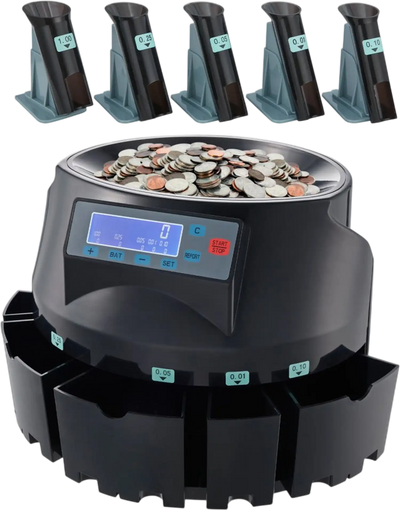 Vevor Coin Counter USD Coin Sorter with LCD Display New