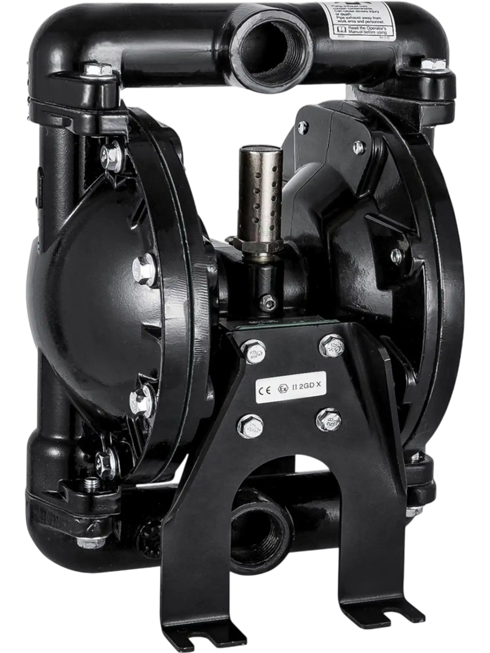 VEVOR Air-Operated Double Diaphragm Pump 1 inch Inlet Outlet Aluminum 24 GPM Max 120PSI for Industrial Use
