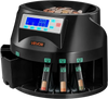 VEVOR Coin Counter Machine, 5 Denominations, Accurate Coin Sorter Machine, Sorts Up to 225 Coins Per Minute, USD Change Counter with LCD Display, Smooth Operation, Batch Feature, Holds 1500 Coins