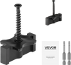 VEVOR 900PCS Hidden Deck Fasteners for Composite Decking Board, Universal Composite T Clips & Plastic Hidden Fasteners with Metal Screws,Polypropylene PP Clips Works with 0.26 inch Gaps, Black
