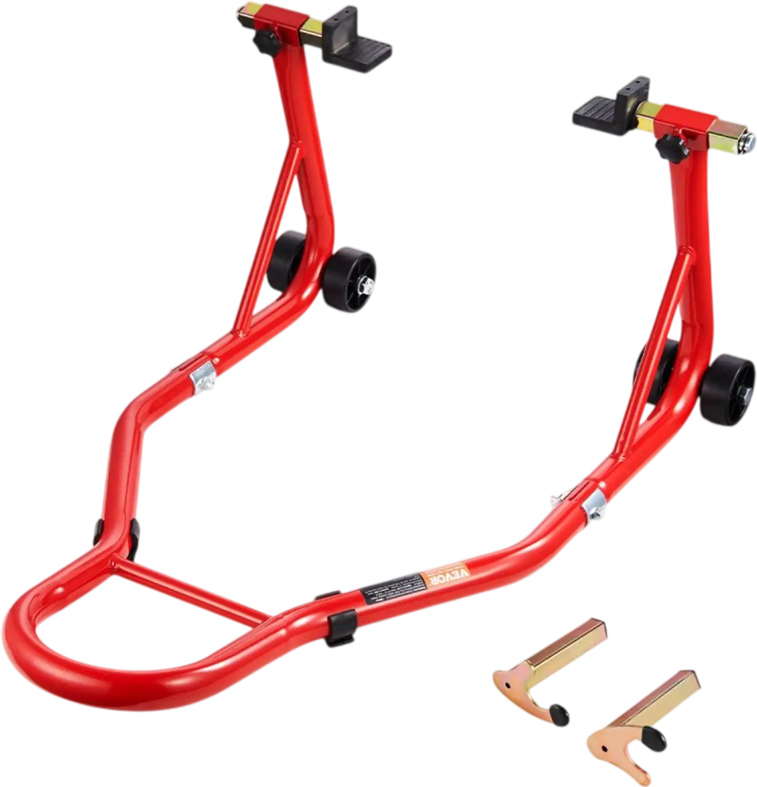 Vevor Motorcycle Paddock Stand 850 lbs Rear Wheel Lift Red New