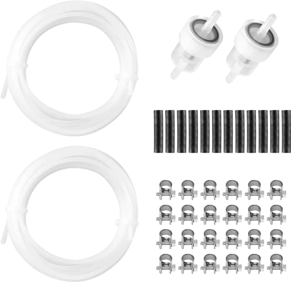 VEVOR Fuel Pipe Hose Line Kit, 196.9″ Diesel Heater Fuel Line Kit, Replaceable Parking Heater Fuels Lines Kits with Lines Filters Clips & Hoses, Tank Diesel Heater Accessories for 2KW 5KW 8KW Heaters
