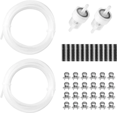 VEVOR Fuel Pipe Hose Line Kit, 196.9″ Diesel Heater Fuel Line Kit, Replaceable Parking Heater Fuels Lines Kits with Lines Filters Clips & Hoses, Tank Diesel Heater Accessories for 2KW 5KW 8KW Heaters