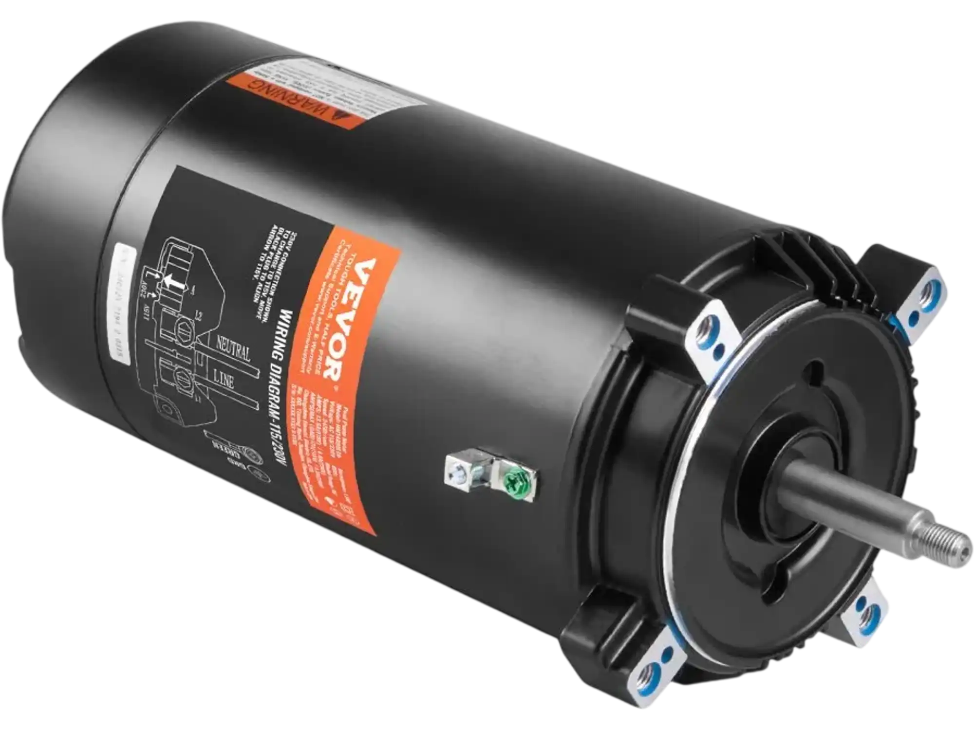 Vevor Pool Pump Motor 1.5 HP 56J 115/230V 3450 RPM Replacement Motor New
