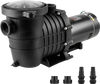 VEVOR Above Ground Pool Pump, 1HP, 80 GPM Max. Flow Single Speed Swimming Pool Pump, 110V/240V 3450RPM 34.4ft Max. Head Pool Pump with Filter Basket, for Above Ground Pools Hot Tubs Spas