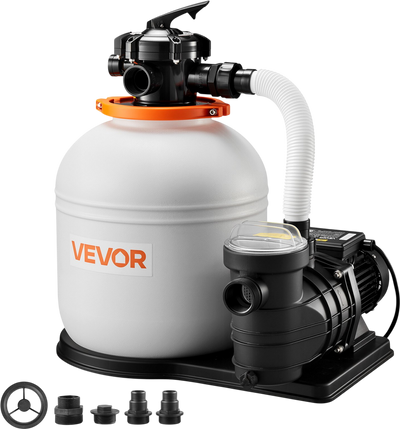 Vevor Sand Filter Pump 16 in. 4400 GPH 3/4 HP with 6-Way Valve New