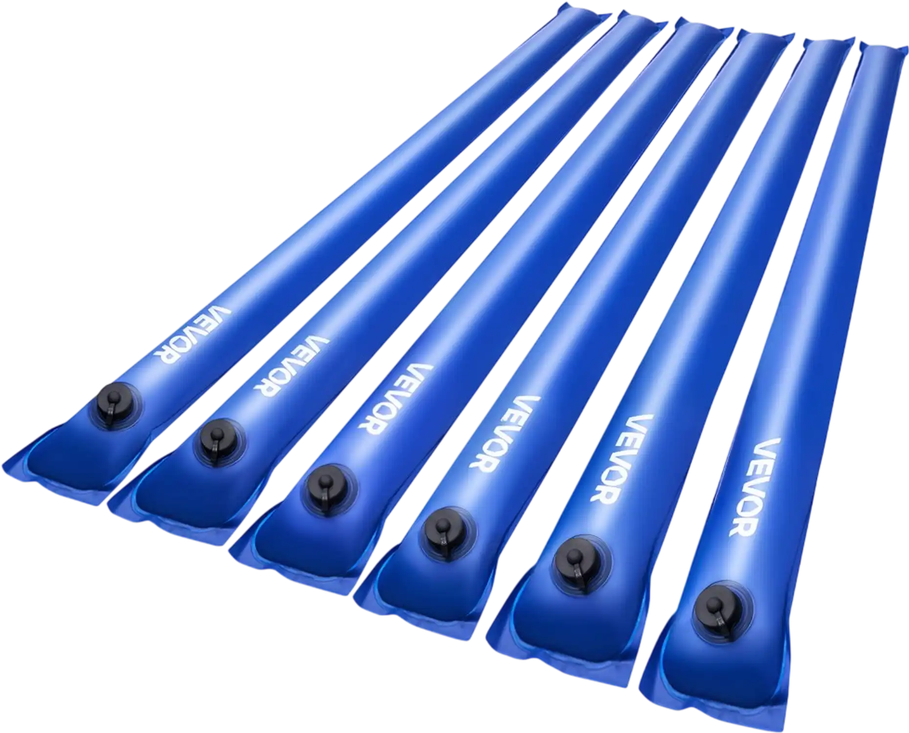 Vevor Pool Cover Water Bags Single-Chamber Winter Cover Tubes 6-Pack 4' Blue New