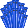 VEVOR Pool Cover Water Bags, 12 Packs 8 Ft, Double Chamber Pool Cover Water Tubes, 0.4mm Thick PVC Bags Weights with Leakproof Screw Cap, for Inground Swimming-Pool Covers Winter Closing, Blue